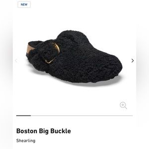Birkenstock Boston Big Buckle Teddy Clog Sz 39